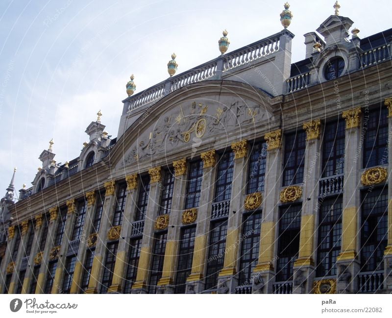 Marktplatz Haus Belgien Gebäude Architektur gold