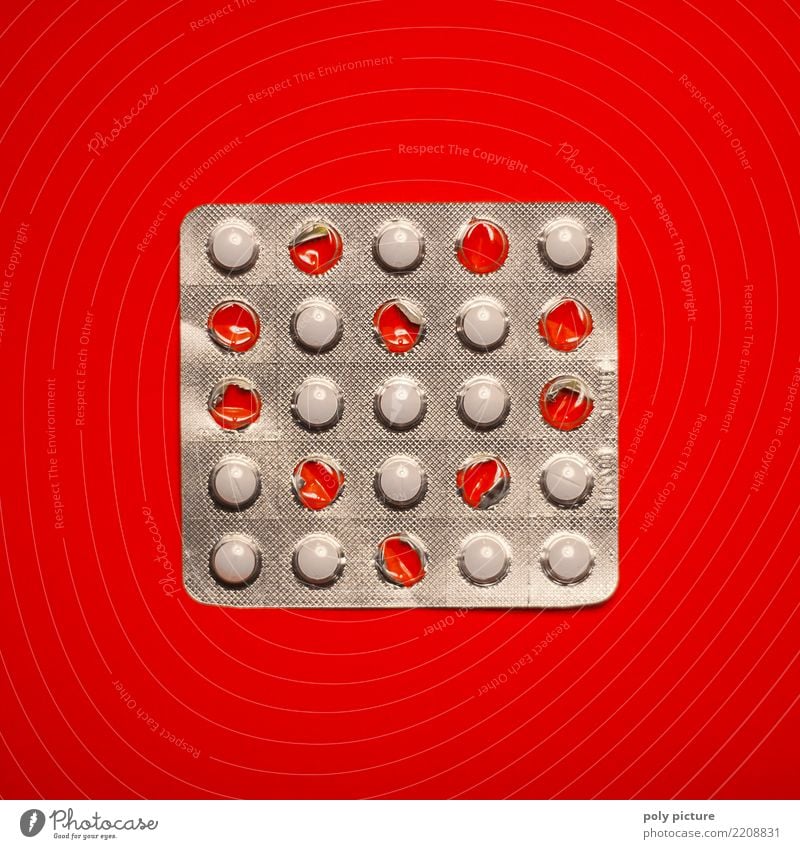 Herz-Form in Tabletten-Packung Lifestyle schön Gesundheit Gesundheitswesen Behandlung Alternativmedizin Krankheit Rauschmittel Medikament Leben Krankenhaus