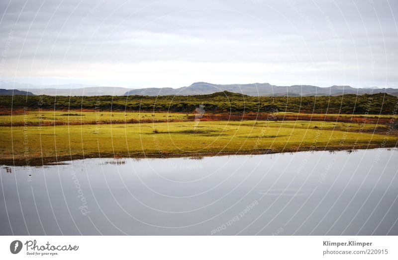 So viel gute Luft! Umwelt Natur Landschaft Pflanze Erde Wasser Gras Moos Wildpflanze Hügel Felsen Fjord See Ferne frei blau grün Stimmung Einsamkeit Farbfoto