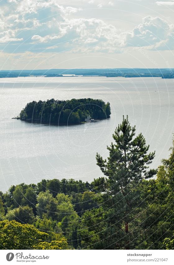 Pyhäjärvi Pyhajarvi See Wasser Tampere Finnland Landschaft Insel Natur Blick Pispala pispalanharju