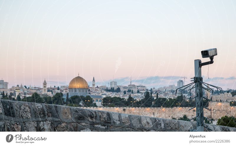 Stadt der | Spannung Jerusalem Palästina Kirche Dom Bauwerk Mauer Wand Sehenswürdigkeit Wahrzeichen Denkmal Felsendom Tempelberg Schutz Aggression Angst Ärger