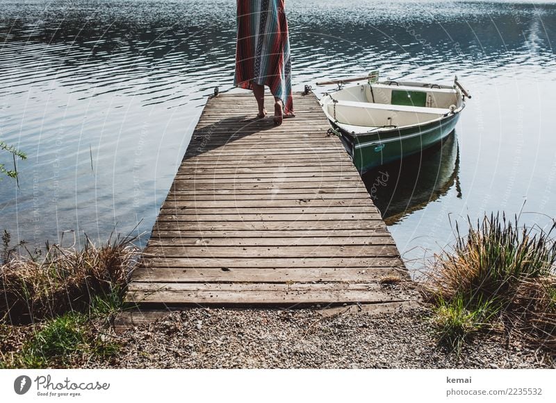 Morgens am See Lifestyle Stil harmonisch Wohlgefühl Zufriedenheit Sinnesorgane Erholung ruhig Freizeit & Hobby Ferien & Urlaub & Reisen Ausflug Abenteuer