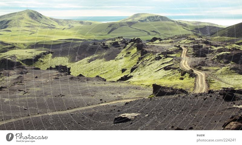 Der Weg ist der Weg Ferien & Urlaub & Reisen Ausflug Ferne Freiheit Umwelt Natur Landschaft Erde Himmel Hügel Berge u. Gebirge Gipfel Wege & Pfade