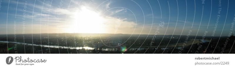 panorama dresden Dresden Sachsen Wunder horizontal Sonnenuntergang Sonnenaufgang Wolken dunkel Stimmung Aussicht weiß Hirsche Stadt Europa blauses Brücke Elbe