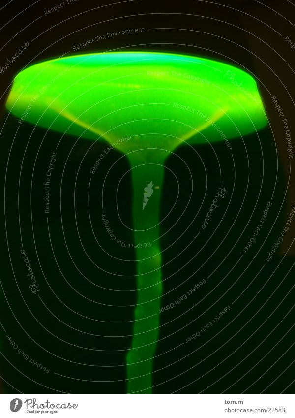 Lavalampe Lampe Wachs Flüssigkeit grün Gift obskur flüssiges Wachs Blubbern Pilz