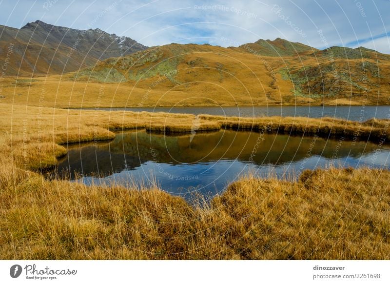 Schwarzer Rock Lake, Lagodekhi, Georgia schön Ferien & Urlaub & Reisen Tourismus Abenteuer Sonne Berge u. Gebirge wandern Umwelt Natur Landschaft Herbst Gras