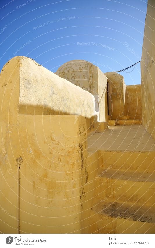 einfachhalber Ferien & Urlaub & Reisen Tourismus Ausflug Häusliches Leben Haus Fira Griechenland Stadt Menschenleer Bauwerk Gebäude Architektur Mauer Wand