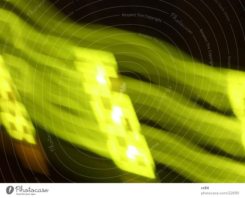 hinten anstellen Licht Ziffern & Zahlen gelb grell Köln parken Parkhaus schwarz Matrix fade Zerreißen Elektrisches Gerät Technik & Technologie verrückt