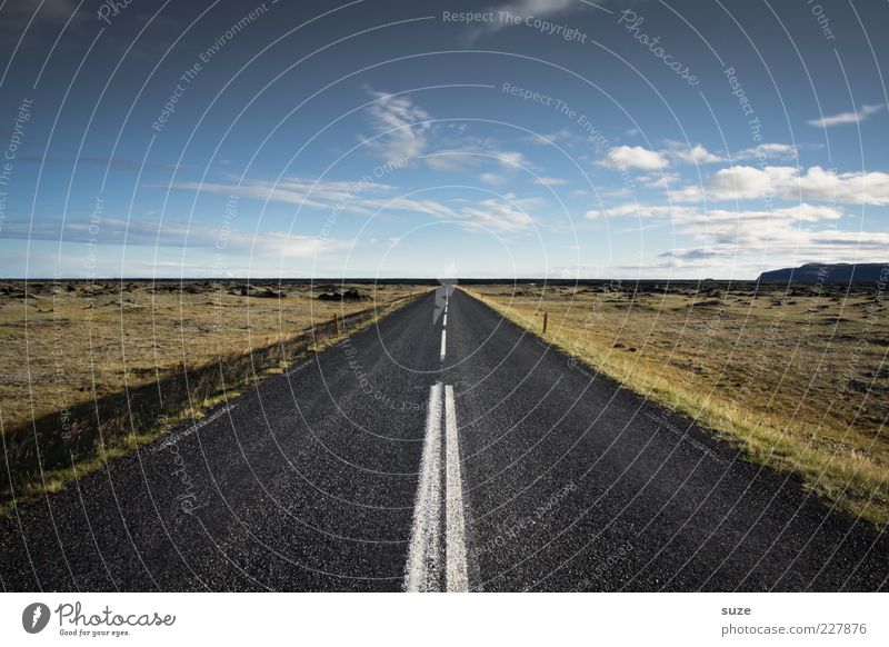 Streetview Ferne Umwelt Himmel Horizont Klima Schönes Wetter Wiese Straße Wege & Pfade Autobahn Linie Ziel Island Bahn Verlauf Asphalt geradeaus Schnellstraße