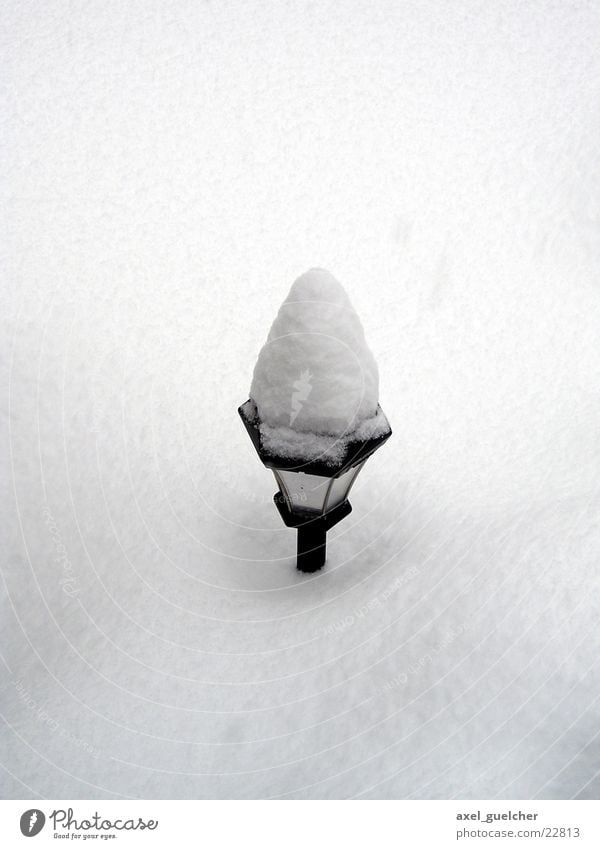 Schneehaube Licht Lampe Winter weiß kalt Berge u. Gebirge Landschaft