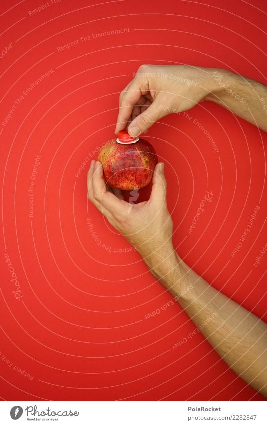 #AS# Direktsaft Granatapfel Umwelt Natur ästhetisch frisch rot lecker Getränk aufmachen ökologisch Bioprodukte nachhaltig direkt Saft Saftflasche Saftglas Hand