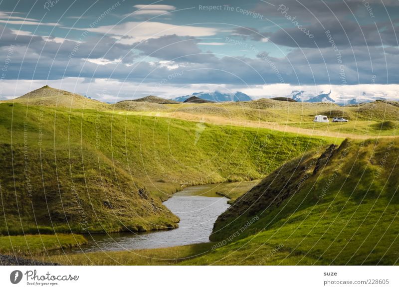 Urlaub in Mittelerde Ferien & Urlaub & Reisen Ausflug Abenteuer Camping Sommerurlaub Umwelt Natur Landschaft Himmel Wolken Horizont Wiese Hügel Berge u. Gebirge