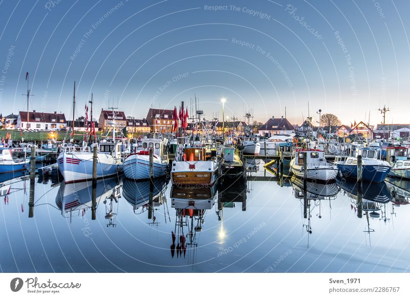 Fischereihafen Gilleleje Ferien & Urlaub & Reisen Fischereiwirtschaft Wasser Wolkenloser Himmel Sonnenaufgang Sonnenuntergang Ostsee Dänemark Europa Fischerdorf