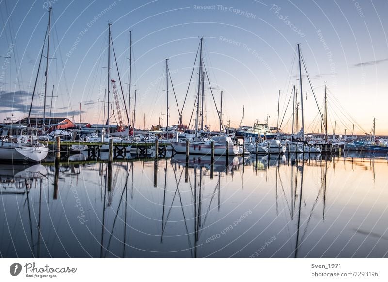 Marina Gilleleje Ferien & Urlaub & Reisen Meer Segeln Wasser Sonnenaufgang Sonnenuntergang Ostsee Dänemark Europa Dorf Hafen Segelboot maritim ruhig