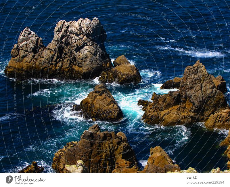 Bretonische Gestade Département Finistere Bretagne Frankreich Natur Landschaft Urelemente Wasser Klima Wetter Schönes Wetter Wind Wellen Küste Bucht Meer