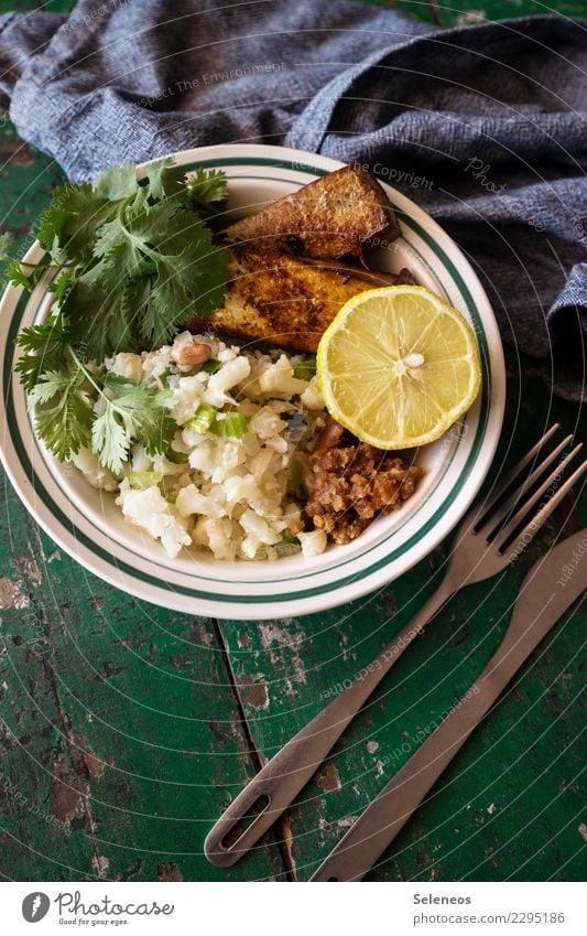 Blu mit Tofu Lebensmittel Gemüse Frucht Zitrone Blumenkohl Kräuter & Gewürze Ernährung Mittagessen Abendessen Bioprodukte Vegetarische Ernährung Diät