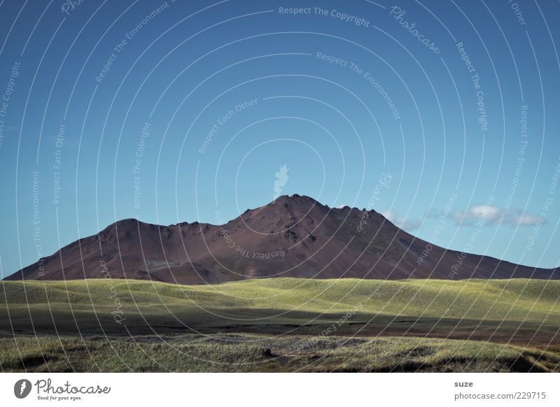 Berg Ferne Berge u. Gebirge Umwelt Natur Landschaft Himmel Klima Schönes Wetter Wiese Hügel Felsen Gipfel außergewöhnlich gigantisch groß einzigartig schön blau