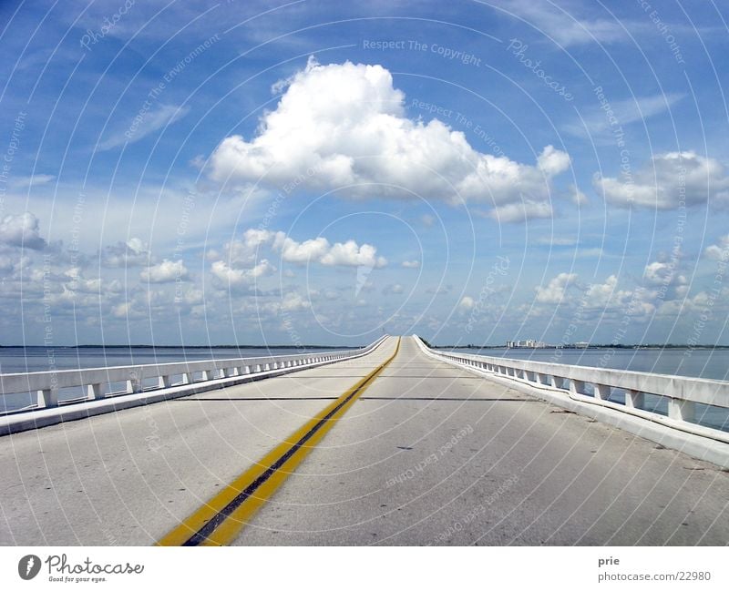 Neue Ufer Wolken Verkehr Straße Himmel Brücke Ferien & Urlaub & Reisen