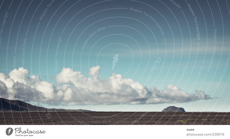 Luftschiff Berge u. Gebirge Umwelt Natur Landschaft Erde Himmel Wolken Klima Wetter Schönes Wetter Feld außergewöhnlich groß blau Island Farbfoto