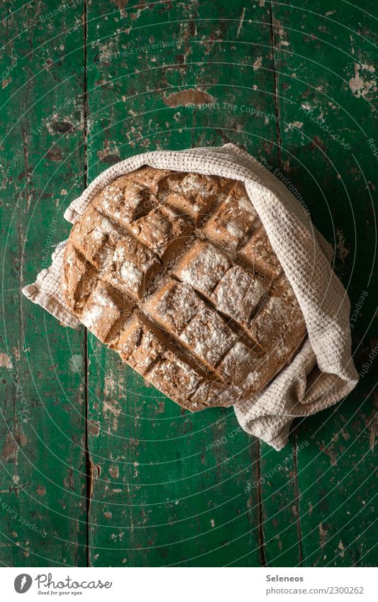 jemand eine Scheibe frisch gebackenes Brot? Lebensmittel Getreide Teigwaren Backwaren Ernährung Essen Frühstück Abendessen lecker Farbfoto Innenaufnahme