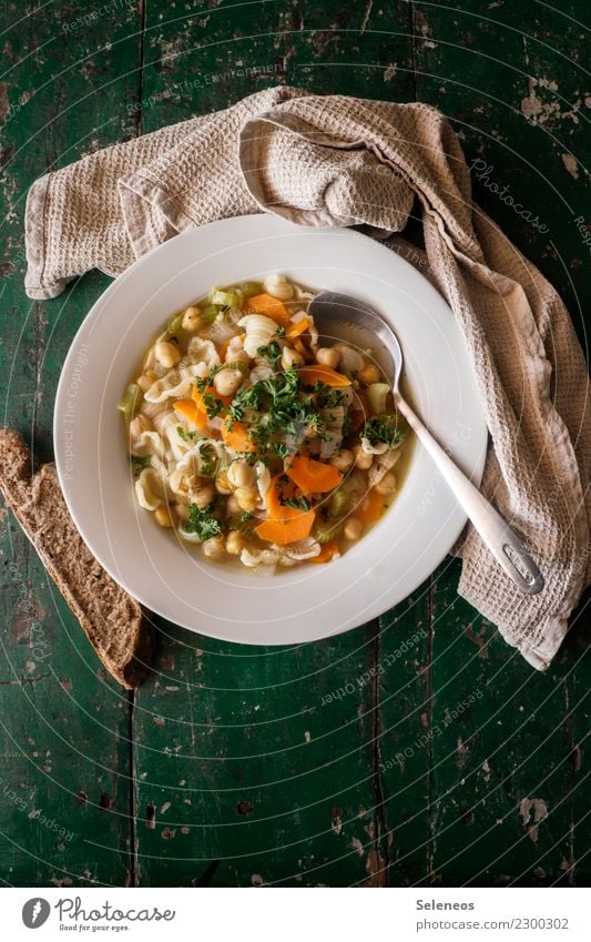 Suppenliebe Lebensmittel Gemüse Brot Kräuter & Gewürze Suppengemüse Suppenteller Suppengrün Nudelsuppe Ernährung Essen Mittagessen Abendessen Bioprodukte