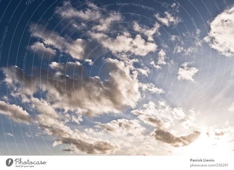 Wenn ich mir was wünschen dürfte Umwelt Natur Urelemente Luft Himmel Wolken Sonnenlicht Klima Wetter Schönes Wetter Wind Stimmung Hoffnung Hoffnungsstrahl blau