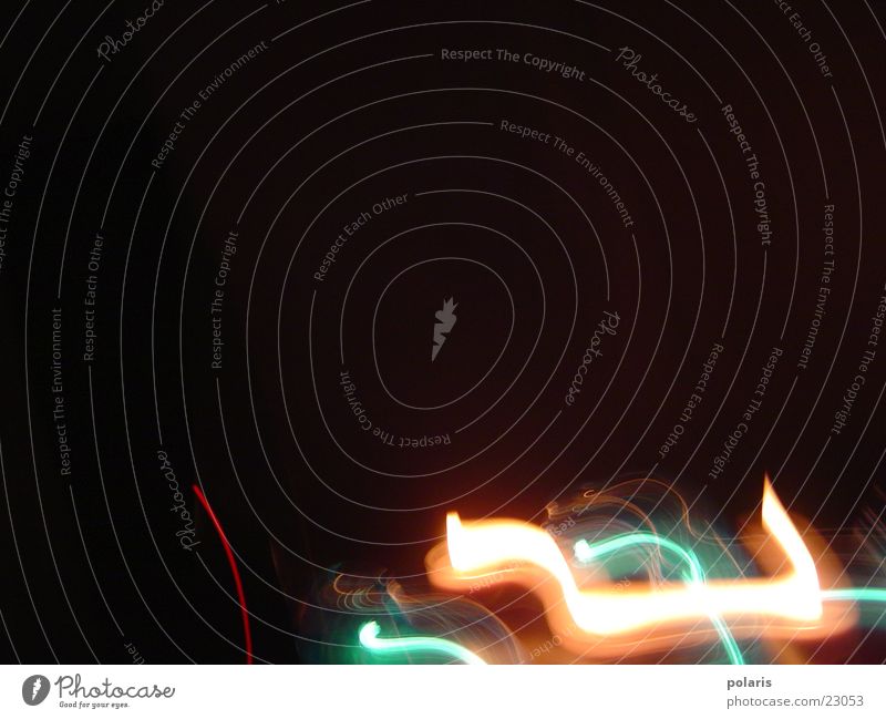 lichterwirbel Abend Nacht grell Licht Fototechnik lichterstrom hell Kontrast