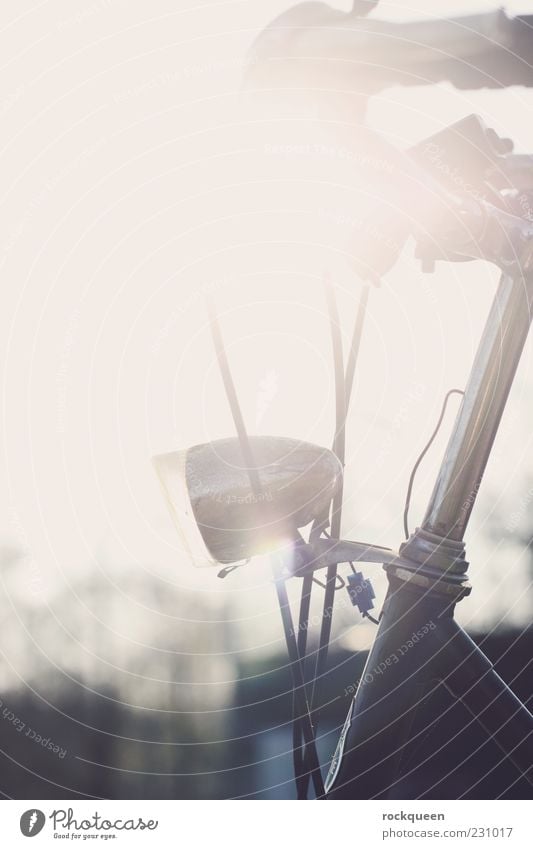 Sonnenrad Verkehrsmittel Fahrrad fahren Farbfoto Außenaufnahme Nahaufnahme Detailaufnahme Textfreiraum links Textfreiraum oben Tag Licht Silhouette