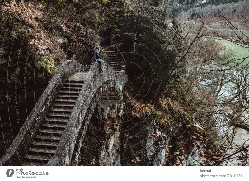 Microadventuring. Lifestyle Stil Wohlgefühl Zufriedenheit Erholung ruhig Freizeit & Hobby Ausflug Abenteuer Ferne Freiheit Mensch 1 Natur Landschaft Felsen