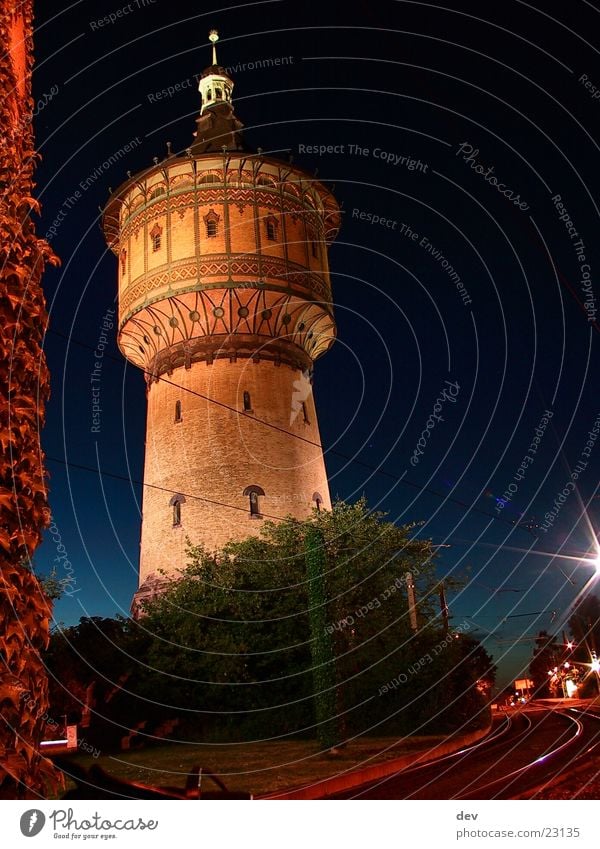 Wasserturm@night historisch Wasserturm bei NAcht