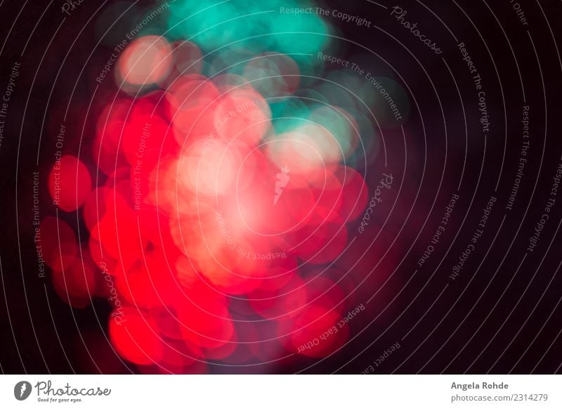 Abstract bright colorful dots of light, soft bokeh Design Show Party leuchten rund mehrfarbig grün rot schwarz Bewegung bizarr Energie Farbe bedrohlich Kunst