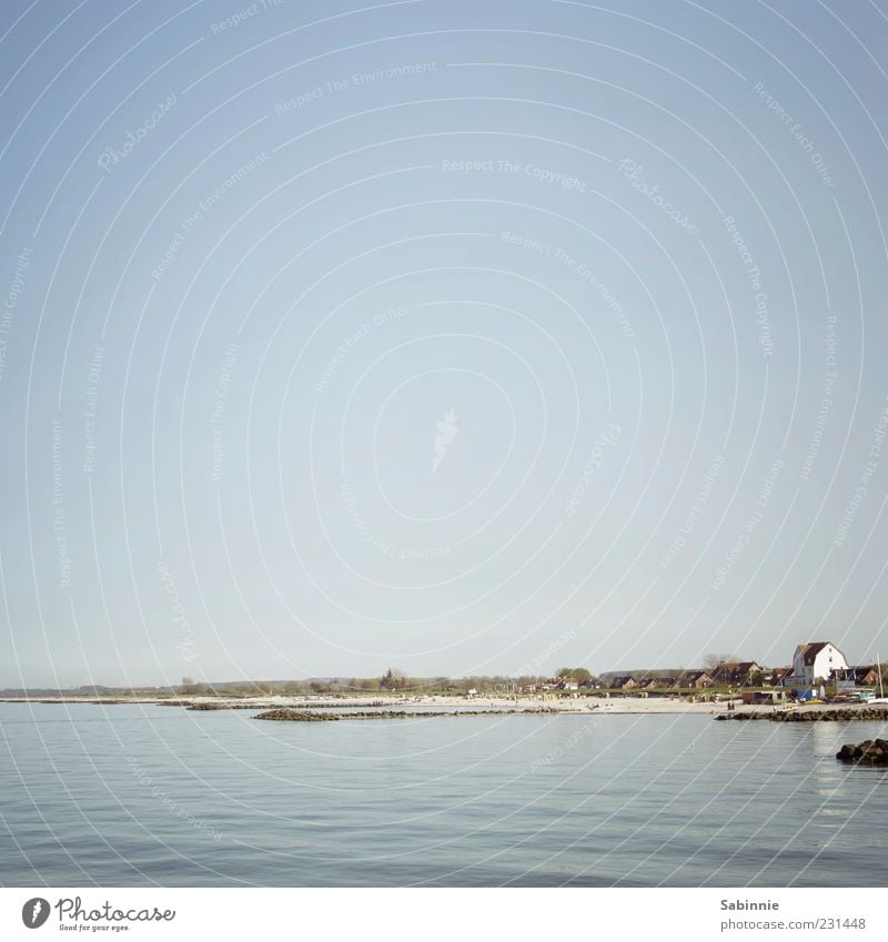 Jala-esque Ferien & Urlaub & Reisen Sommerurlaub Strand Meer Wellen Umwelt Natur Himmel Wolkenloser Himmel Klima Schönes Wetter Küste Bucht Ostsee Badestelle