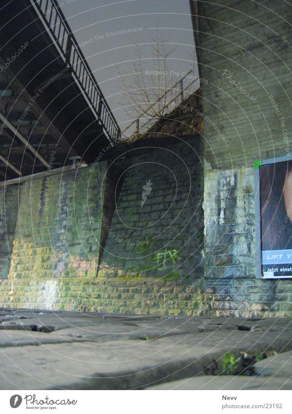 Under The Bridge Bahnbrücke Nacht Langzeitbelichtung Kreis Neuss Brücke Straße