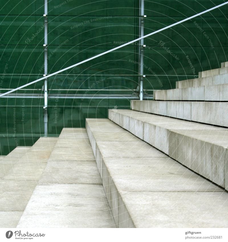 staircase Mauer Wand Fassade Treppe Gebäude Gebäudeteil Geländer Marmor Stein Treppengeländer Perspektive Quadrat Glas Glasfassade Glasscheibe modern