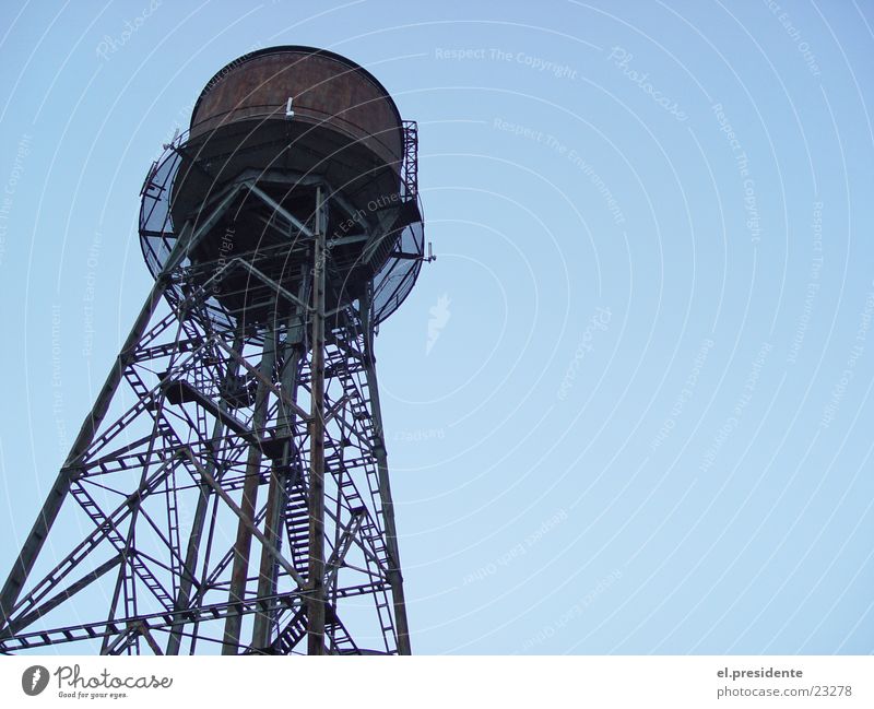 wasserturm Wasserturm Stahl Bochum Ruhrgebiet Industrie Turm Rost Himmel Perspektive