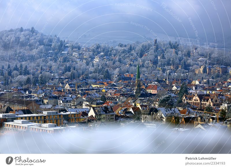 Winterhauch Ferien & Urlaub & Reisen Tourismus Städtereise Häusliches Leben Umwelt Natur Landschaft Himmel Klima Schönes Wetter Eis Frost Schnee Schneefall Wald