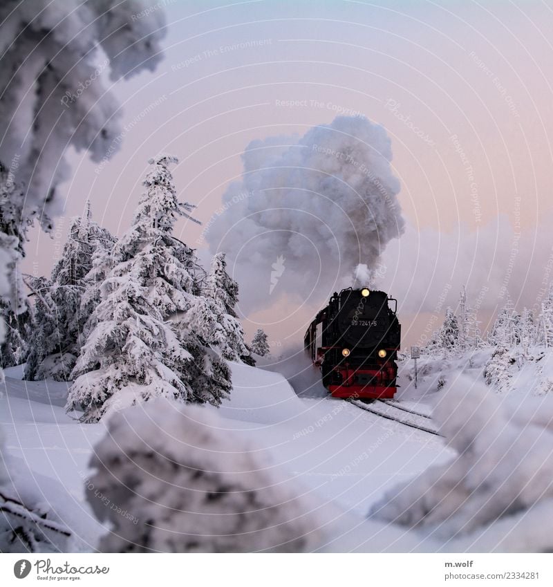 Brocken/Harz Ferien & Urlaub & Reisen Tourismus Ausflug Abenteuer Sightseeing Winter Schnee Winterurlaub Berge u. Gebirge wandern Natur Landschaft Eis Frost