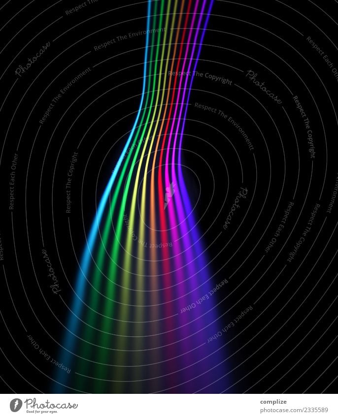 Lichtspur Farbspektrum Feste & Feiern Technik & Technologie Unterhaltungselektronik Wissenschaften Fortschritt Zukunft High-Tech Telekommunikation