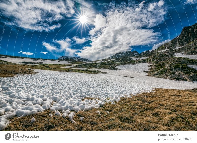 Schneereste Wellness Wohlgefühl Ferien & Urlaub & Reisen Tourismus Ausflug Abenteuer Ferne Freiheit Sommer Berge u. Gebirge wandern Umwelt Natur Landschaft