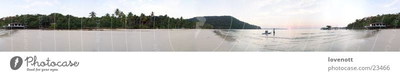 Koh kood Laguna Himmel Thailand Asien Panorama (Aussicht) sea vacation boat aim sky blue Sand groß Panorama (Bildformat)