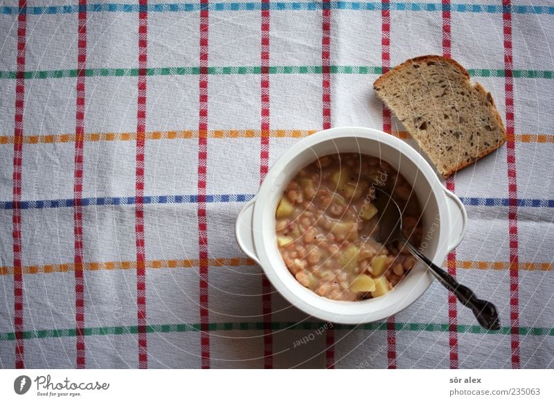 hausMann Lebensmittel Gemüse Teigwaren Backwaren Brot Suppe Eintopf Kartoffeln Bohnen Ernährung Mittagessen Abendessen Schalen & Schüsseln Löffel lecker