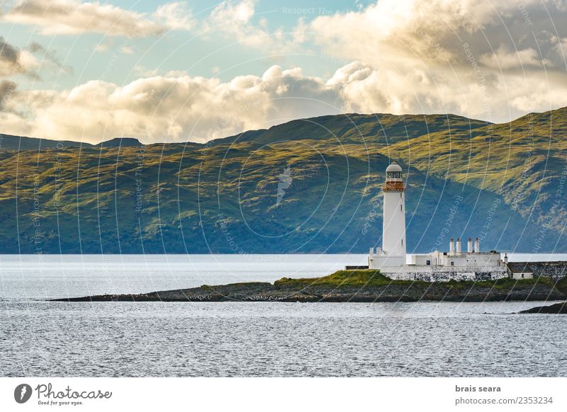 Leuchtturm Eilean Musdile. Oban, Schottland, Vereinigtes Königreich - Jul 09 2017 Ferien & Urlaub & Reisen Tourismus Ausflug Abenteuer Ferne Kreuzfahrt Sommer