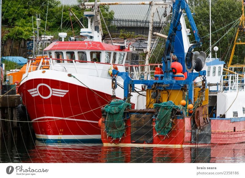 Oban Harbour. Angeln Ferien & Urlaub & Reisen Tourismus Strand Meer Arbeit & Erwerbstätigkeit Beruf Arbeitsplatz Wirtschaft Industrie Handel