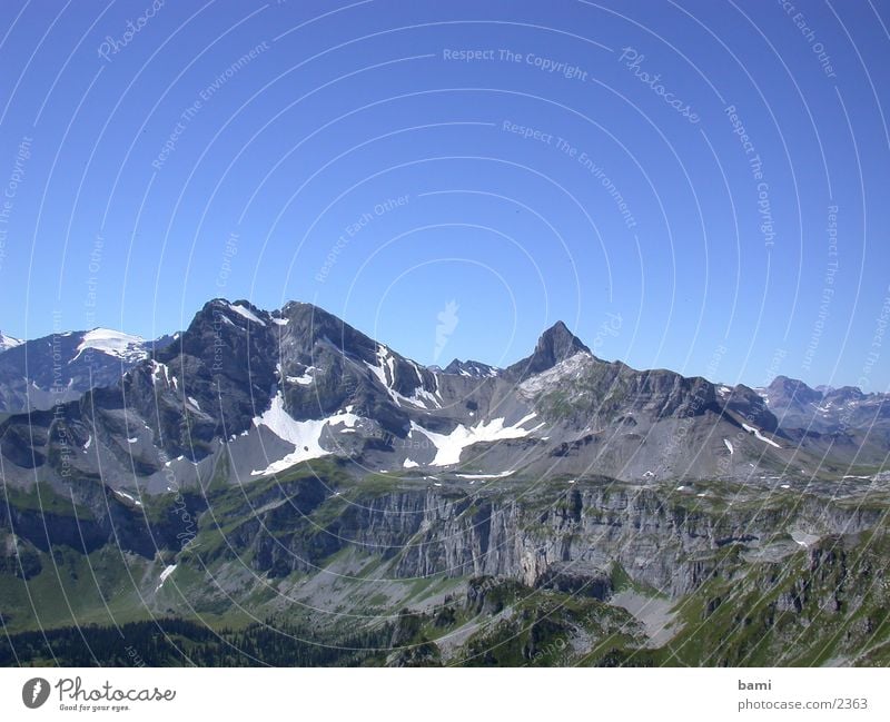 schweizerberge Schweiz Panorama (Aussicht) Bergkette Berge u. Gebirge groß