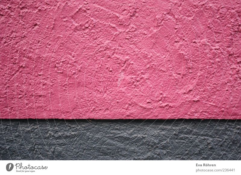 Pink Grau Haus Bauwerk Gebäude Mauer Wand Fassade Stein Beton einfach frisch grau rosa Strukturen & Formen Maserung Farbfoto Hintergrund neutral Menschenleer