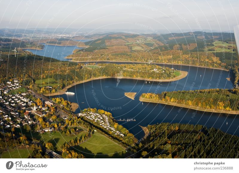 Miniatur-Wunder-Land Ferien & Urlaub & Reisen Natur Landschaft Küste Flussufer See Dorf Haus Luftverkehr Flugzeug Passagierflugzeug Sportflugzeug Segelflugzeug