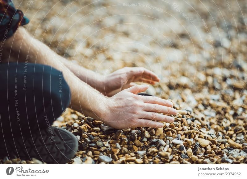 Sandburg bauen aus Stein Umwelt Landschaft Urelemente Erde Frühling Sommer Herbst ästhetisch Lebensfreude Mut Tatkraft Leidenschaft Sicherheit Schutz Brighton