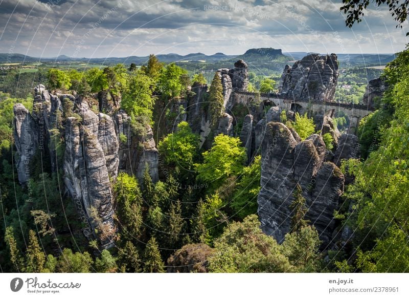 überbrücken Ferien & Urlaub & Reisen Tourismus Ausflug Abenteuer Ferne Sommer Sommerurlaub wandern Landschaft Himmel Horizont Schönes Wetter Wald Hügel Felsen