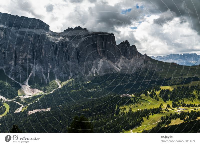 bewölkt Ferien & Urlaub & Reisen Tourismus Ausflug Abenteuer Ferne Sommer Sommerurlaub Berge u. Gebirge wandern Natur Landschaft Wolken Gewitterwolken Klima