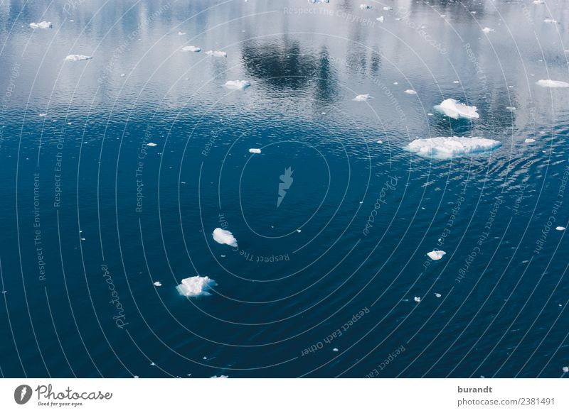 antarctic landscape III Umwelt Natur Landschaft Urelemente Wasser Klima Klimawandel Eis Frost Schnee Schneefall Wellen Meer Polarmeer antarktische See Antarktis